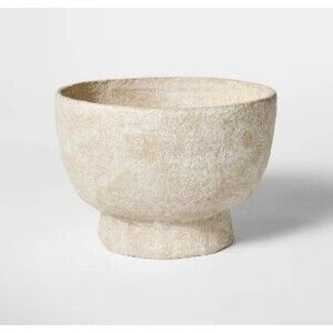 10" Pedestal Paper Mache Bowl - Threshold designed with Studio McGee NEW